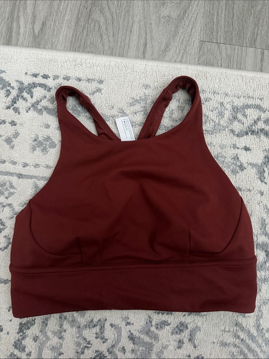 lululemon athletica Other - lululemon athletica High-Neck Sports Bralette - Deep Rust